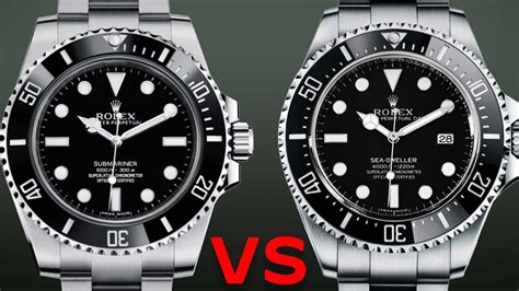 submariner sea dweller difference